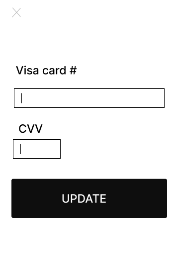 version 1 credit card pop up