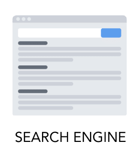 icon of a search engine SERP page